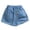 A-Blue268, variant on JAJAHO Girls Denim Shorts High Waisted Stretchy Wide Leg Elastic Waist Jeans Shorts Kids Girl Summer Casual Playwear 2-15Y