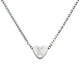 thumbnail image 1 of Collar Inicial de Corazón Uxcell para Mujeres, Cadena de Acero Inoxidable Baño de Oro de 18K, Collar Personalizado con Letra K para Regalos de Joyería para Mujeres, Tono Plateado, 1 of 6