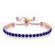 thumbnail image 1 of Pulsera ajustable con diamantes completos, popular europeo y americano, circonita redonda de 4mm, cristal de una sola fila para mujer, 1 of 5