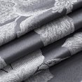 thumbnail image 3 of Dainty Home Floral Park 3D Floral Textured Weaved Lurex Floral Designed Fabric Shower Curtain 70"W x 72"L in Charcoal, 3 of 6