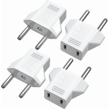 European Travel Plug Adapter. Small Travel Adapters US to Europe (Not for ) Italy France Spain Greece. International Power Outlet Converter American to EU Travel Essentials Accessories
