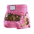 thumbnail image 2 of Joernso Muay Thai Boxing Shorts Women Men Training Fighting Kickboxing Trunks Wide Elastic Waistband Embroidery Pattern Boxing Shorts, 2 of 8