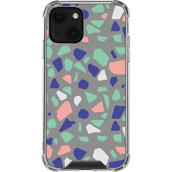 Skinit Polka Dots Cement Terrazzo iPhone 13 Mini Clear Case