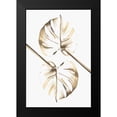 thumbnail image 1 of Artographie Studio 11x14 Black Modern Framed Museum Art Print Titled - Monstera Gold 10, 1 of 4
