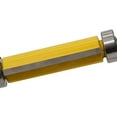 thumbnail image 4 of S SERENABLE Carbide Flush Trim Router Bit Top& Bottom Bearing 3/2 H" X1/4'' Shank Yellow 12.7x38mm Yellow, 4 of 9
