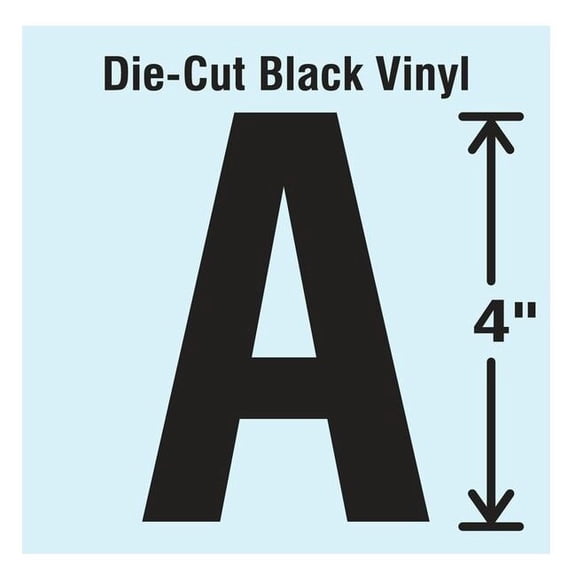 Stranco Die Cut Letter Label, A, 10 Cards,PK10 DBV-4-A-10