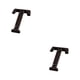thumbnail image 4 of Letras de Metal Cateissary negras letrero para casa placa para puerta fácil de instalar números de casa Type6 NO6, 4 of 6