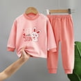 thumbnail image 2 of Caqnni Baby Boy Fall Clothes Long Sleeve Contrast Color Sweatshirt Top Pants Set Cute Toddler Winter Outfit for 0 6 12 18 24 M 1t 2t 3t Pajamas & Dailywear Set(12-18 Months), 2 of 3