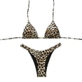 thumbnail image 2 of Bikini Sets for Women Leopard Printed Triangle Bikinis 2 Piece Halter Bikini Sets High Cut Bathing Suit Swimsuits, 2 of 8