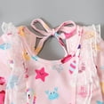 thumbnail image 5 of ASFGIMUJ Toddler Swimsuit Girl Baby Long Sleeve Sun Rash Guard Swim Shirts Toddler Bathing Suit Girl,2 Piece,Size 6-7Y, 5 of 9