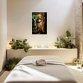 thumbnail image 2 of ZHONGYUTONG Buddha Wall Art Gold Zen Spiritual Picture Buddhist Canvas Print Meditation Yoga Room Bedroom Wall Decor Framed (24" x 36"), 2 of 6