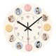 thumbnail image 3 of Reloj Lindo Silencioso Elegante Adorno de Pared Redondo Acrílico Reloj Decorativo para Estudio 20 cm, 3 of 9