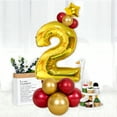 thumbnail image 2 of 40 Inch Gold Number Balloons, Helium Mylar Foil Number Balloons for Birthday, Number 2 Balloon for 2st Birthday Decorations for Kids, Anniversary Party Decorations Supplies, 2 of 7