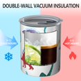 thumbnail image 2 of 12oz Coffee Tumblers Colorful Cartoon Dinosaurs Pattern Stainless Steel Vacuum Insulated Travel Tumbler Coffee Cups Mug with Lid and Straw with Cleaning Brush for Cold & Hot Drinks, 2 of 5