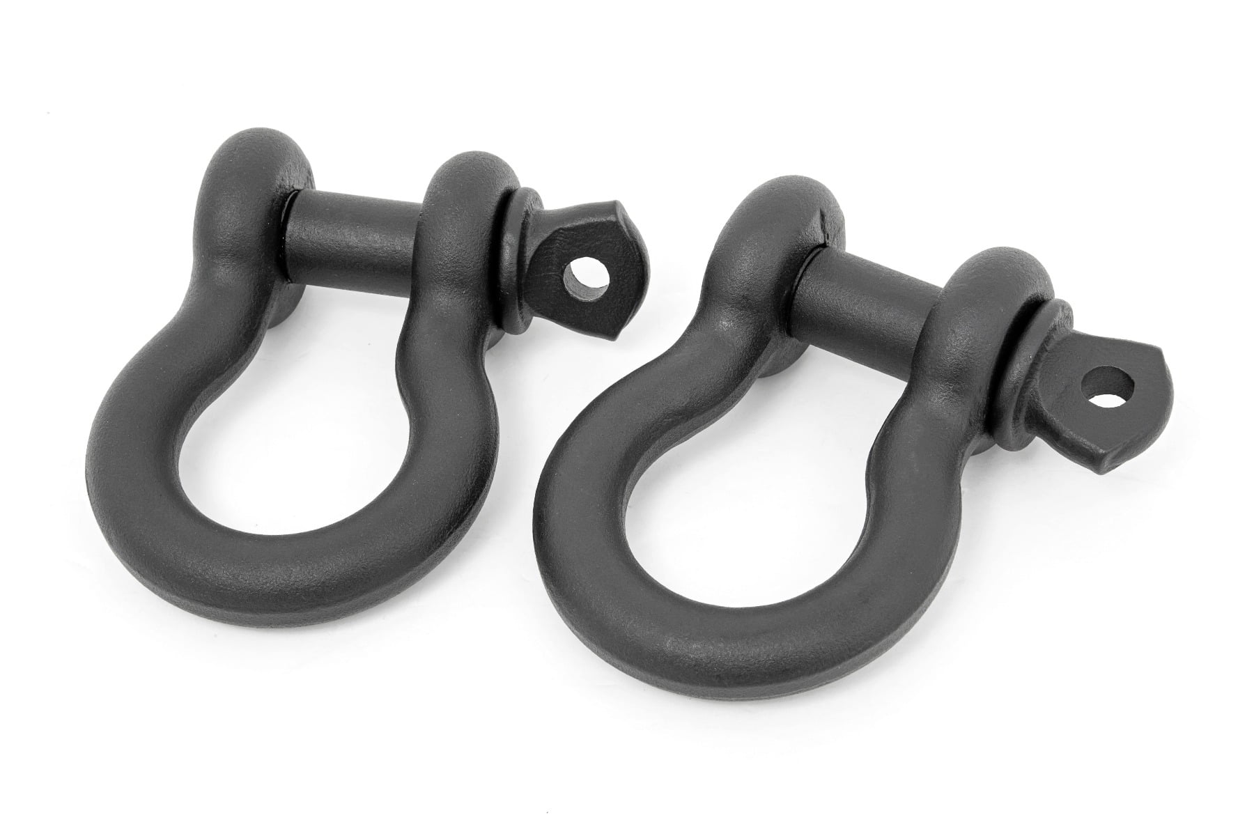 Rough Country Steel DRing Shackle Set Heavy Duty Offroad Recovery Winch Accessories D Rings