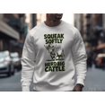 thumbnail image 4 of Funny Cow Tee, Comfort Colors T-Shirt, Cozy s, Squeak Softly Herd Big Cattle, Cute Animal Cartoon Graphic Shirt, 4 of 5