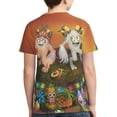 thumbnail image 2 of Breeding My Singing Monsters Island Teen T-Shirt Crewneck Short Sleeve Double-Sided Print Summer Tee Shirts Top For Youth Boys Girls Children Large, 2 of 7