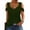 Green T-Shirts for Women, variant on Olyvenn Fashion Summer Tops Womens Tunic Top Short Sleeve Cold Shoulder V Neck Loose Fit Basic Tee Casual Tops Shirts Blouse Khaki 8