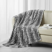 Better Homes & Gardens White Snow Leopard Faux Fur Throw Blanket