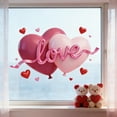 thumbnail image 4 of Valentine’s Day 3D-Look Balloon Static Window Clings - Removable PVC Decals for Home/Office Windows, Cute Cartoon Decor for Valentine’s Day, No-Adhesive Easy-to-Apply Stickers, 4*3*2in, Multicolor, 4 of 6