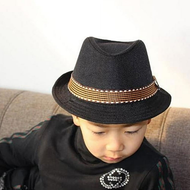 Toddler black sales fedora hat