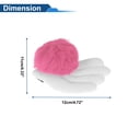 thumbnail image 4 of Accesorios para Casco de Motocicleta Decoración Alas Arale con Bola de Durazno para Cascos de Motocicleta, Bicicleta, Esquí, Pegatina de Peluche Blanca 1 Juego, 4 of 6