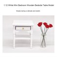 thumbnail image 4 of Meuble Jouet, Mini Table de Chevet, Mini Chambre Blanche Enfants pour Cadeaux Jouets de Jeu, 4 of 8