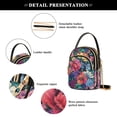 thumbnail image 4 of FORMRS Crossbody Bag for Women Quilted Travel Shoulder Cell Phone Purse with Chain Strap Handbag, Ethereal Floral Harmony, 4 of 7