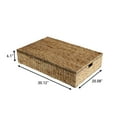 thumbnail image 3 of happimess BSK2015A Holden 30" Classic Costal Hand-Woven Hyacinth Wicker Under Bed Storage Basket with Lid, Natural, 3 of 5