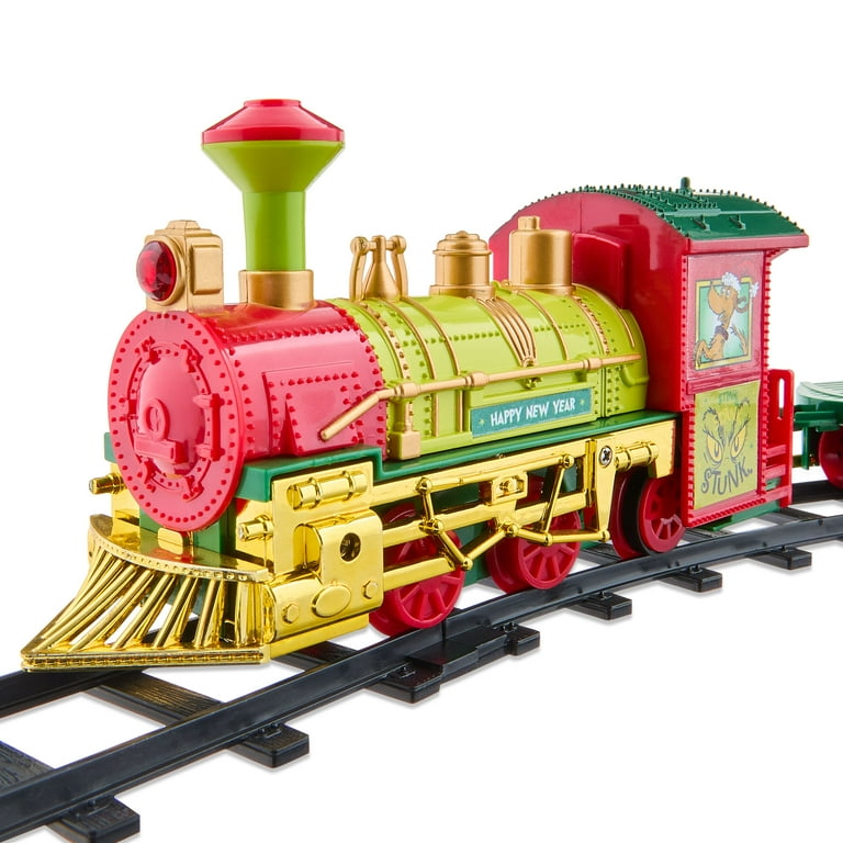 Dr. Seuss' The Grinch Who Stole Christmas Bump 'N Go Train Set, Battery Operated, Plastic