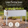 thumbnail image 5 of Best Choice Products 48x24x30in Elevated Galvanized Metal Garden Bed w/ Corner Protectors - Silver, 5 of 10