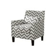 thumbnail image 1 of Best Master Furniture Cassidy Fauteuil d'Appoint Rembourré pour Salon, Gris/blanc, 1 of 2