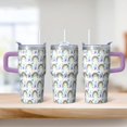 thumbnail image 2 of 20OZ Unicorn Themed Coffee Mug with Handle and Straw Double Wall Stainless Steel Tumbler Insulated Cup for Cold Hot Drinks Great Gifts for Women Mom Friends on Birthday Christmas Thanksgiving, 2 of 6