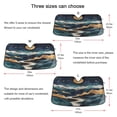 thumbnail image 5 of Yayeee Car Windshield Sun Shade Universal Fit Front Visor Protector, Green Mountains, 5 of 8