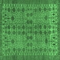 thumbnail image 1 of Ahgly Company Indoor Square Abstract Emerald Green Modern Area Rugs, 8' Square, 1 of 4