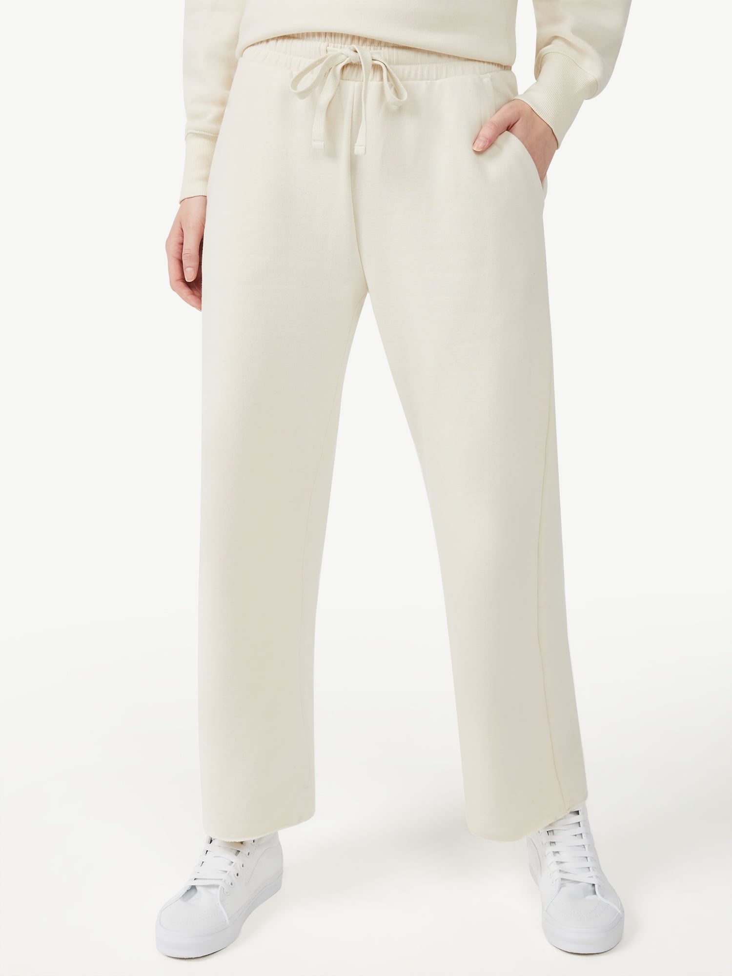 Wide Leg Fleece Sweatpants 