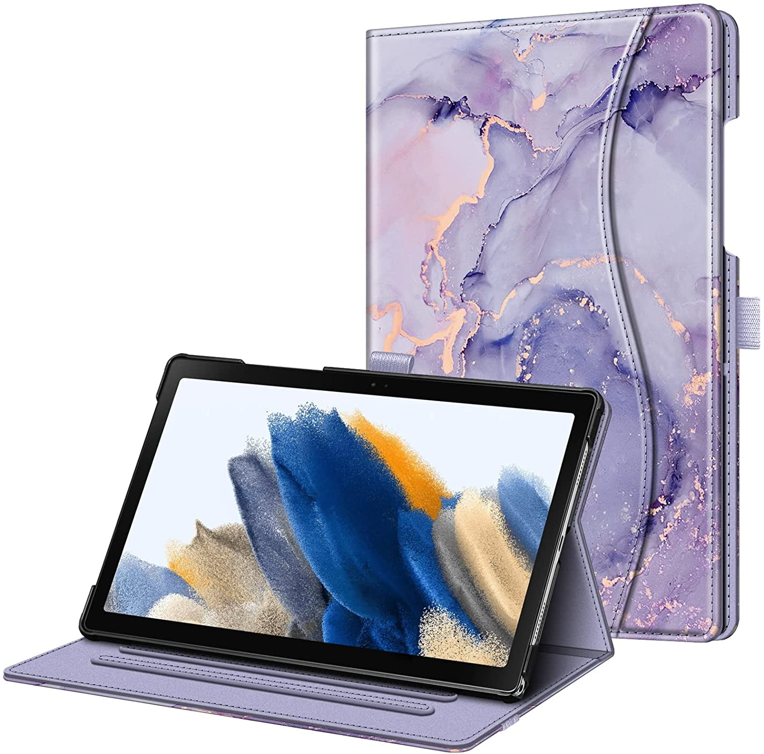 Fintie Case for Samsung Galaxy Tab A8 10.5 inch 2022, Model SM-X200/X205/X207, Multi-Angle Viewing Stand Auto Wake/Sleep with Pocket, Blossom - Walmart.com
