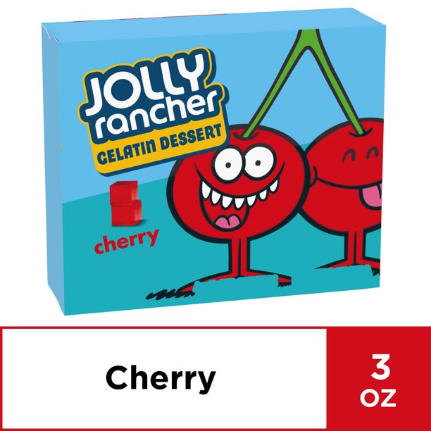 Jolly Rancher Sour Cherry Gelatin Dessert, 3 oz Box
