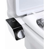 Self-Cleaning Non-Electric Dual Nozzle Bidet Attachment for Toilet Seat Jet Spray for Toilet Bathroom Bidet Toilet Sprayer, Adjustable Water Pressure, Rear and Feminine Wash