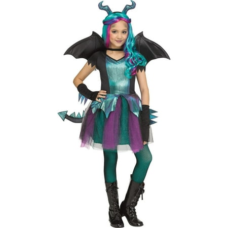 Halloween Girl's Dark Dragon Costume