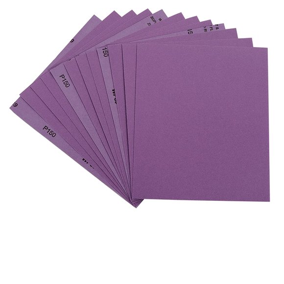 Papel de lija Arilier de grano 150, hojas de lijado en seco y húmedo, 23 x 28 cm
