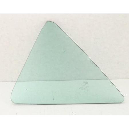 Rear Side Glass - For 2014-2018 Toyota Corolla 4 Door Sedan Driver/Left Side Rear Vent Window Replacement Glass