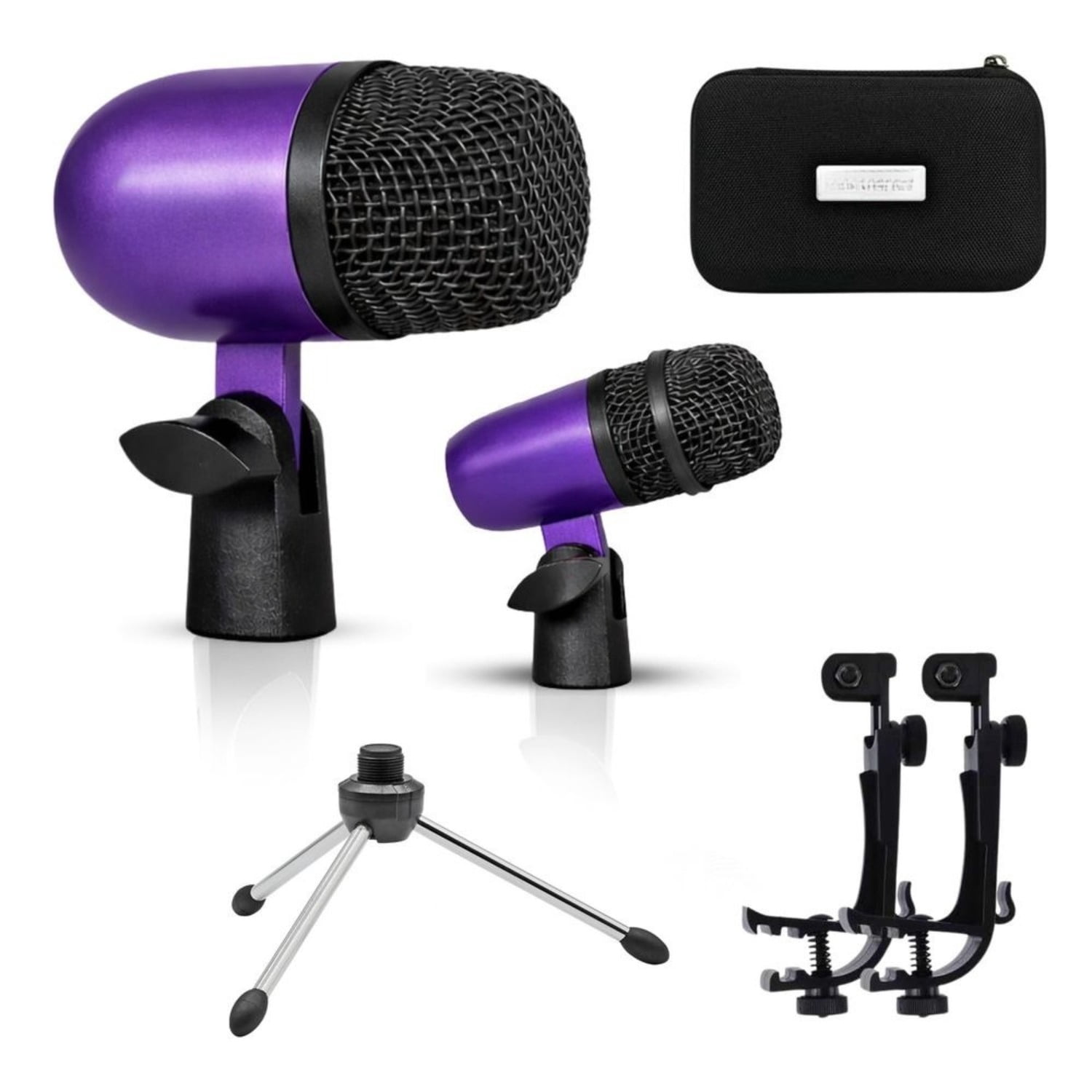 Bass Microphone, Portable Microphone, Clip-on Microphone, with Desktop Stand and XLR Interface, Suitable for Recording Studios and Concerts