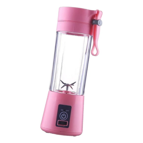 DOLITY Portable Blender Electric Juicer Blender Cup for Outdoor Indoor Home Kitchen Pink