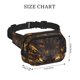 thumbnail image 4 of Fotbe Cool Black Gold Dragon Cangurera Cuadrada con Estampado de Doble Capa, Bolsa de Cintura Ajustable Mini para Hombres y Mujeres, 4 of 9