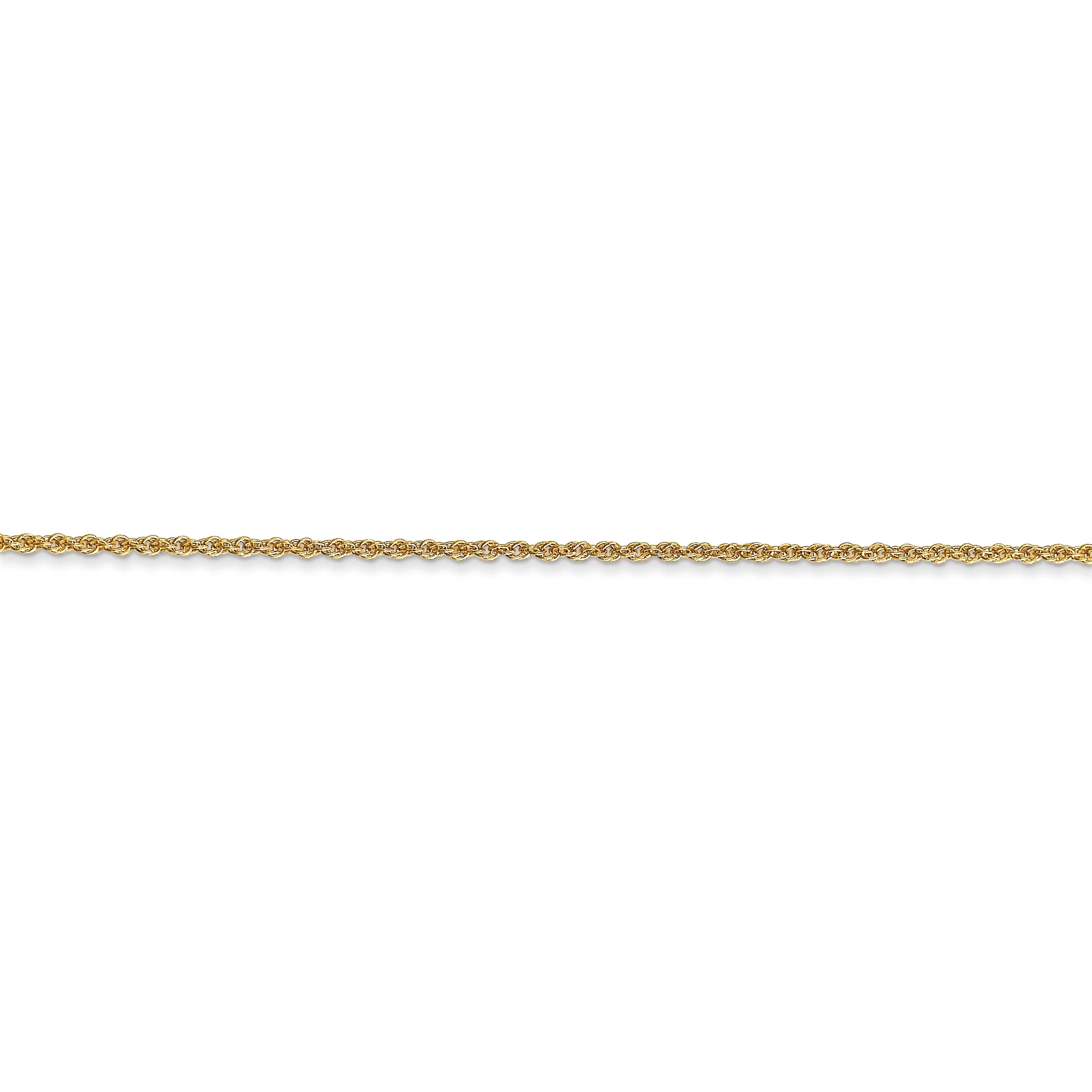 Primal Gold 14K Yellow Gold 1.1mm Baby Rope Chain