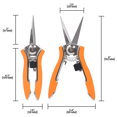 thumbnail image 5 of Zenport H350L Micro-Trimmer Shear, 2 Inch Stainless Steel Blades, Orange, 5 of 5