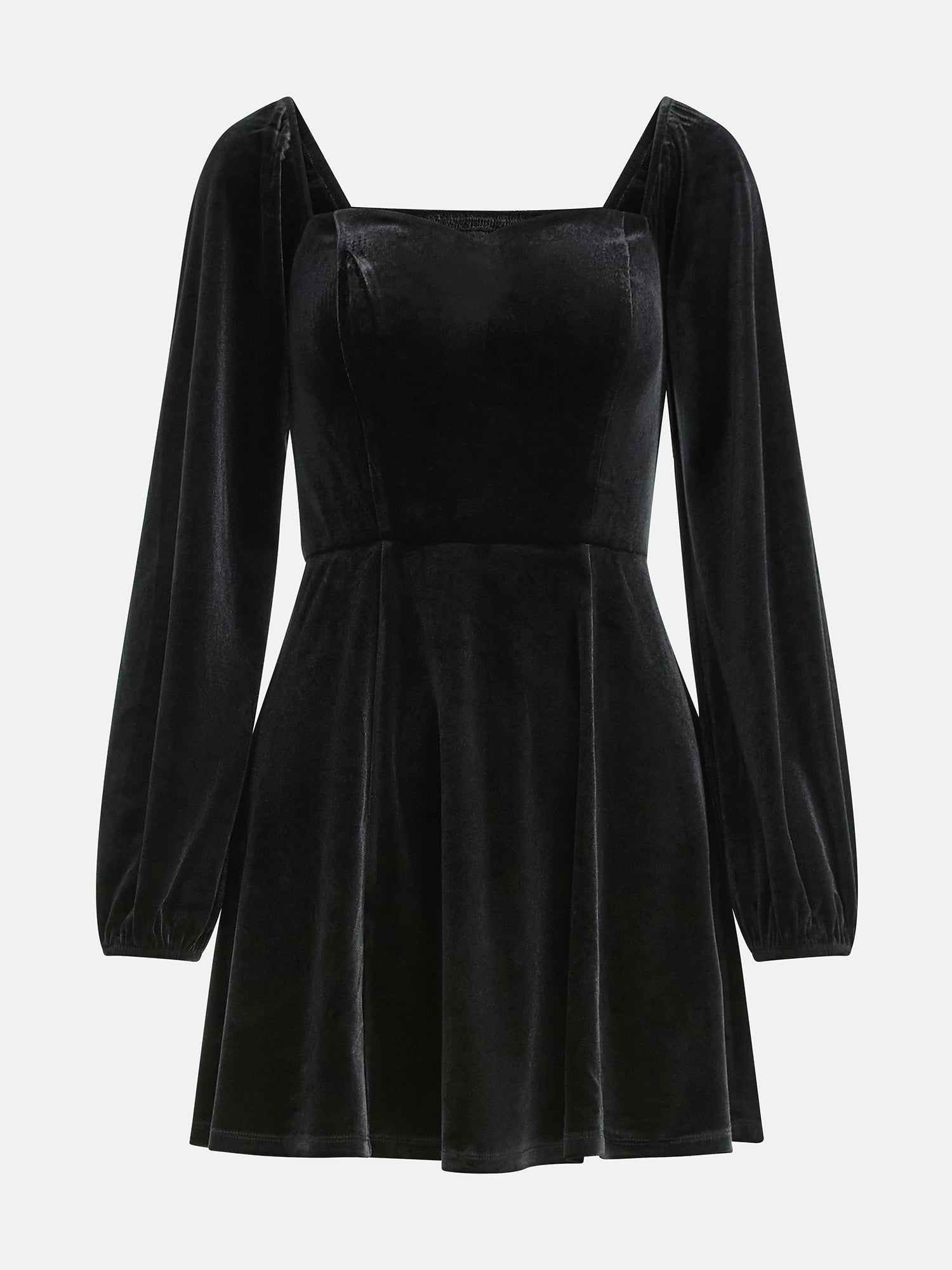 Scoop Women's and Women's Plus Velvet Sweetheart Mini Dress, Sizes XS-4X