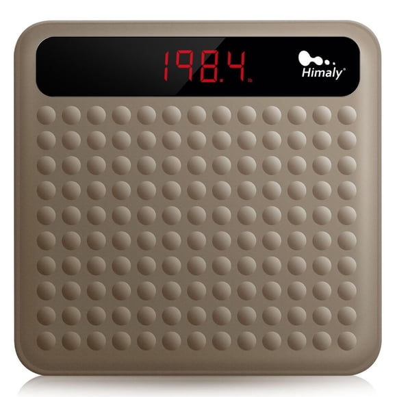 Himaly Báscula digital de peso corporal, báscula de baño con tecnología Step-On de alta precisión co