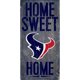 thumbnail image 1 of Cartel de los Houston Texans de 6'' x 12'' Hogar, dulce hogar, 1 of 1